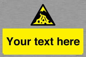 Custom Warning: Debris flow zone